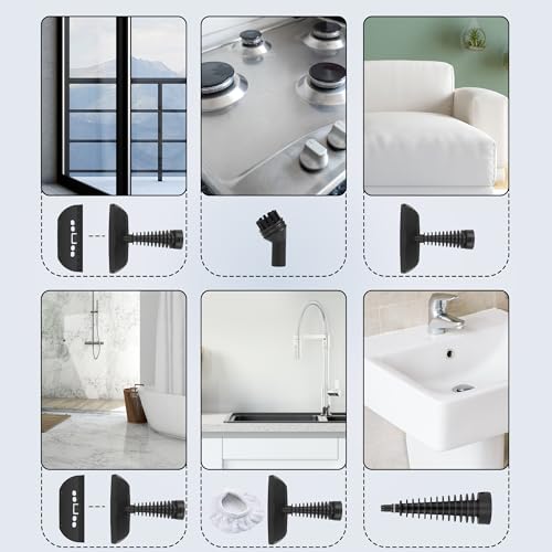 Belaco Handheld Steam Cleaner – High Pressure Multi-Purpose Steam Cleaner 1050W with 9 Accessories | Portable Chemical Free Steamer for Home, Kitchen, Bathroom, Tiles, Grout, Upholstery & Cars BSC389A - Image 7