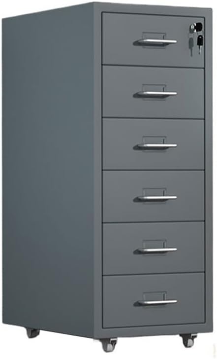 Filing Cabinet for Home Office Office File Cabinet Thickened Cold Rolled Steel Drawer Cabinet Large Capacity Storage Cabinet Multifunctional Data Organizing Cabinet with -Gris
