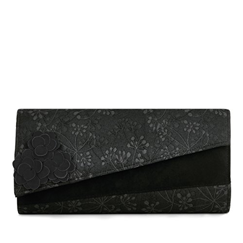 Sac à main Ruby Shoo Oxford noir imprimé floral rétro taille unique