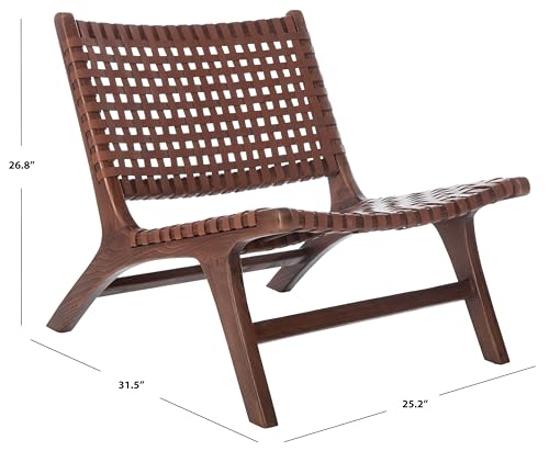 Sillón diseño tejido contemporáneo Marrón miniatura 3