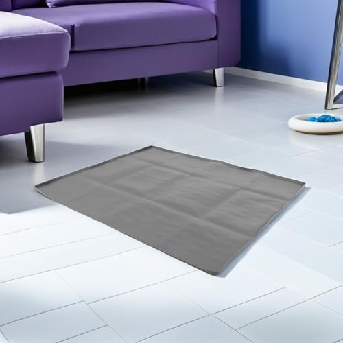 Plateau antidérapant en silicone réutilisable avec bordure haute pour alèse - 6