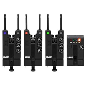 MAD Hi T Bite Alarm 8400331 Draadloze beetmelder Set 3 beetverklikkers en 1 ontvanger,