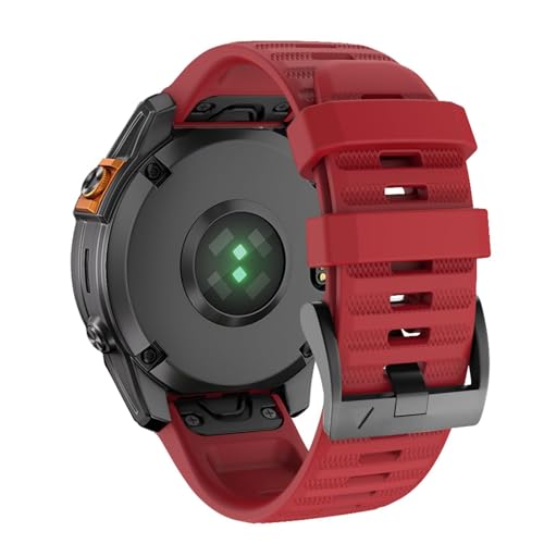 HAODEE Correa de reloj de 22 mm para Garmin Fenix 6 Pro/Fenix 6/Fenix 7/Fenix 7 Pro/Fenix 5/Epix Pro de 47 mm, correa de silicona suave de ajuste rápido de 22 mm para Garmin Forerunner