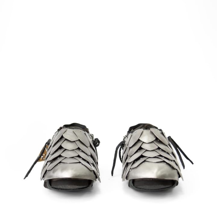 NauticalMart Medieval Scale Sabatons Armor Boots Men Cosplay Shoes Viking LARP Reenactment Armour Costume