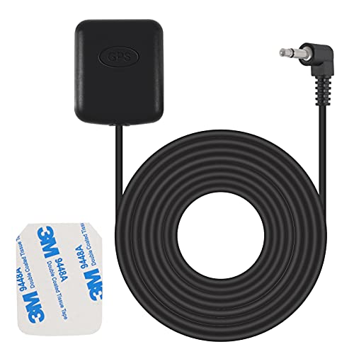 Dorhea Car Dash Camera GPS Antenna 3.5mm Plug Waterproof Hidden Adhesive Mount for Car Dash Cam Dashboard Camera Safety Vedio DVR Recorder GPS Tracker Receiver