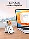 UGREEN Handy Ständer Tisch Handy Halter Handyhalterung Tisch Aufsteller tragbarer Handyständer kompatibel mit iPhone 15 14 13 12 Pro Max, Galaxy S23 Ultra S23+ S23 S22 S21 bis zu 7,9 Zoll (Weiß)