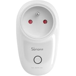 Sonoff Mini Sin Neutro SONOFF S26R2ZBTPE-FR - Enchufe ZigBee ON/Off 16A con Enchufe francés, Compatible con Philips Hue y Smartthings