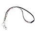 Produktbild Soleebee 80cm Bling Strass Leder Schlüsselband Umhängeband Lanyard mit Karabinerhaken Schlüsselring für Abzeichenhalter Schlüsselanhänger (Bunt)