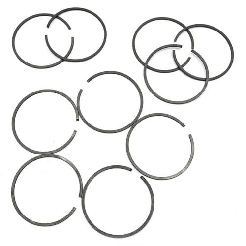 HUVNEXA Lote de 10 anillos de pistón de 40 mm x 1,5 mm for TL43, TD40, NB411, EC04, G45L, G4K, SUM421, EFCO, 460, JONSERED, 2041, Alpina, 400, Shindaiwa, B45, 141 Kit de anillos de pistón para recorta