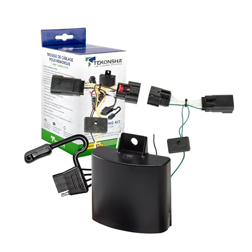 Tekonsha 118786 T-One® T-Connector Custom Harness, 4-Way Flat, w/Circuit Protected ModuLite® HD Module, Compatible with 2020-2024 Jeep Gladiator, 2018-2024 Jeep Wrangler.