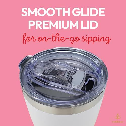 Biddlebee Birthday Gifts For Women Funny & Sarcastic Travel Coffee Mug W/Slider Lid | 20Oz Insulated Coffee Tumbler | Funny Gifts For Women | 40Th Birthday Gifts Women | Might Be Vodka #TOP3