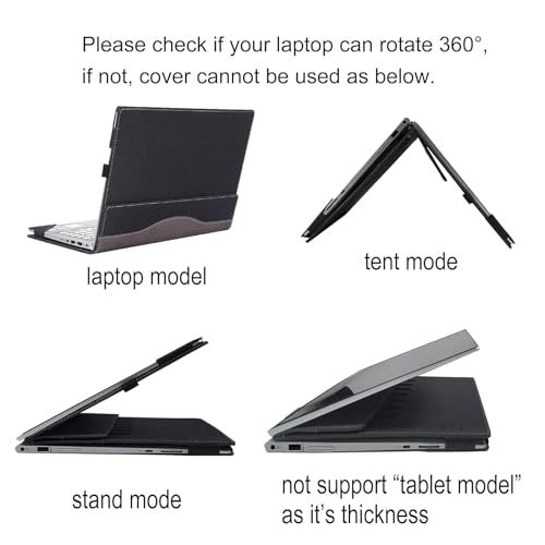 Funda para portátil Dell Latitude 14" PU Cuero 2 en 1 miniatura 6