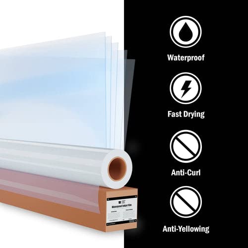 Screen Print Direct® Waterproof Inkjet Film Sheets(8.5" X 14" - 100 Sheets) - Transparency Film For Silk Screen Printing, Inkjet Film Sheets For Screen Printers - Screen Printing Supplies #TOP3