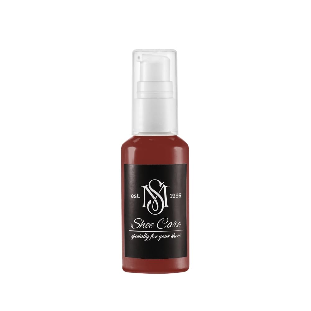 Lederbalsam - NCS S 5040-Y90R Dunkles Ziegelrot - Geschmeidigkeit & Farbaktivierung für feine Glattlederwaren von MAVI STEP - 1.70 fl oz / 50 ml
