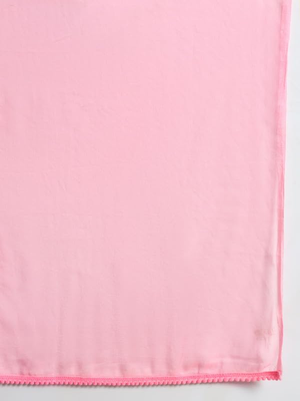 Image of Soft Colors Women's Chiffon Dupatta with Stylish Lace Border