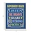 The Kids Room by Stupell Superhero Rules Listen On Blue Rectangle Wall Plaque, 11 x 0.5 x 15, Proudly Made in USA