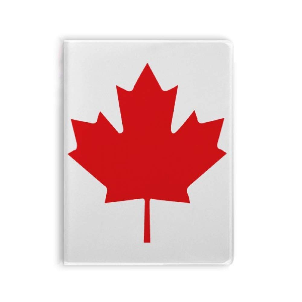 Carnet de notes souple au motif de feuille d'érable rouge haut de gamme - 4
