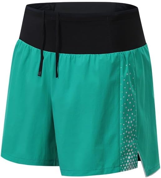 Men's 3 Inch Athletic Running Shorts 2 in 1 Marathon Track Waistband Pockets, Anti-Ride-up