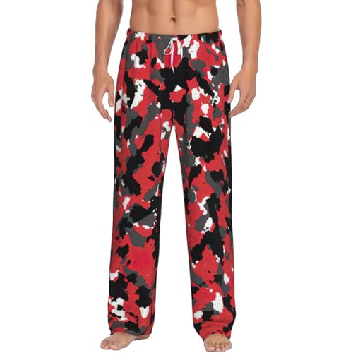 Pantalon de pyjama homme imprimé camouflage pour soirées cocooning