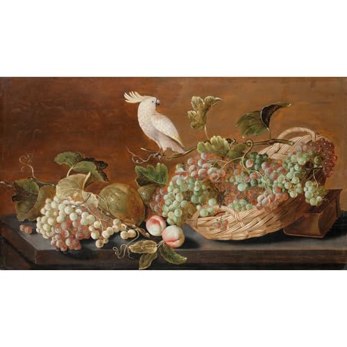 Impression Nature morte avec perroquet ARTICULOZY giclée géante 101x127 cm