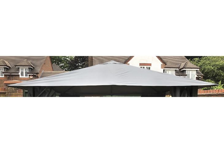 Glendale Leisure Replacement Canopy for Highfield Gazebo - L400 x W300 cm - Grey