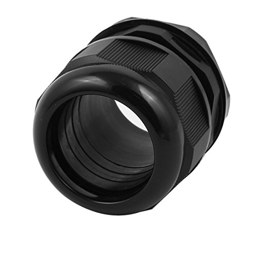 Aexit Black M50 Electrical Boxes, Conduit & Fittings x 1.5 Water Resistance Cable Gland Fixing Connector Conduit Fittings Joints Fastener