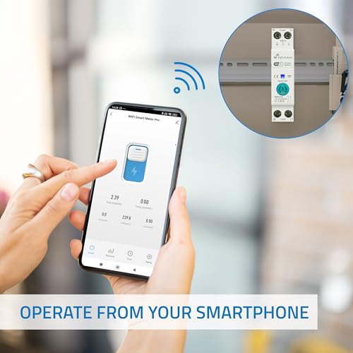 Interruptor Carril DIN WiFi con Medidor de Consumo Nivian Smart Home – Control Remoto por App, Protección Eléctrica 1-63A, Automatizaciones, Alexa y Google - imagen 5