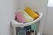 Tenby Living Corner Shower Caddy - 4 Shelf Shower Organizer Caddie with Movab.