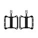 HJRD Pédale de vélo de Montagne, pédales Amovibles polyvalentes en Aluminium antidérapantes et durables pour vélos de Route, vélos de Montagne, Petits vélos, etc, Noir
