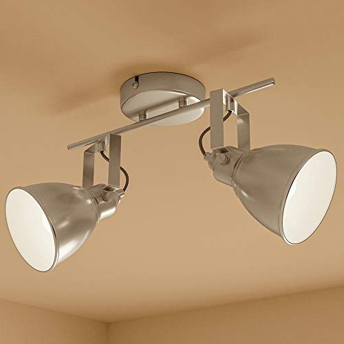 Lampe murale et plafond avec spot douille directionnable E14 argent BAKAJI - 5
