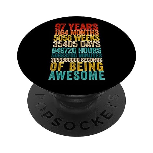 Divertida camisa de cumpleaños 97 Old Meter Divertidos regalos de 97 años PopSockets PopGrip Intercambiable