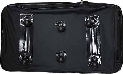 Eshion Expandable Rolling Duffle Bag Wheeled Spinner Suitcase Luggage,30/36/40 Inch (40 Inch, Black)2