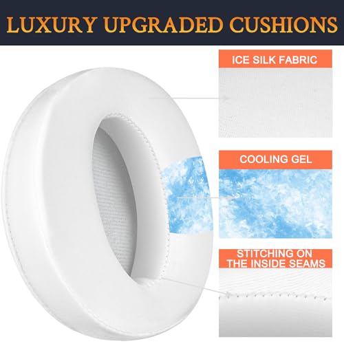 SOULWIT Cooling Gel Earpads Replacement for Sennheiser HD 4.50BT/HD 4.50BTNC/HD4.50SE/HD4.40BT/HD4.30G/HD4.20S/HD458BT/HD 450/HD450BT/HD400S/HD350BT/Adapt 360(MB 360 UC)/Adapt 361 - Image 3