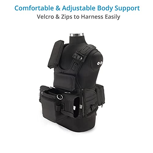 Image of PROAIM ATV Audio Tactical Vest for Sound Recordists & Boom Operators | Breathable tactical vest with multiple storage pouches, MOLLE webbing, and adjustable fit for location sound work