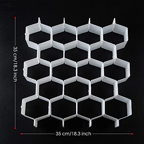 32Pcs-Honeycomb-Drawer-Organizers-Adjustable-Partition-Storage-for-Underwear-Socks-Bras-Ties-Belts-Scarves-White-Total-of-72-Slots