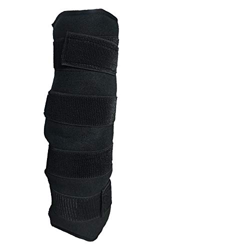 Horse Ice Pack Leg Ice Wrap - Cooling Leg Wraps For Hock, Knee, Legs, Boots And Hooves, Professional Choice Full Leg Ice Boot Standing Wrap Universal Size 15.5'' X 15.7''Black, Therapy Horse Cold Wrap #TOP3