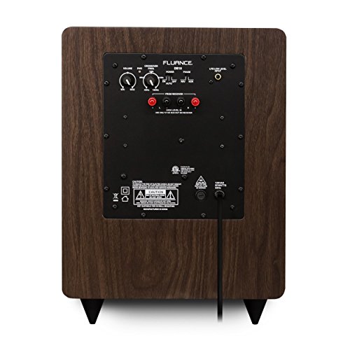Fluance Db10W 10-Inch Low Frequency Powered Subwoofer For Home Theater (Natural Walnut) #TOP6