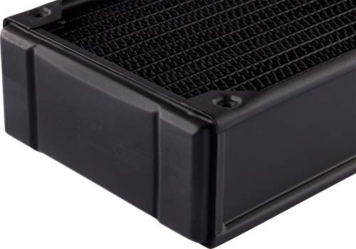 Hydro X Serie, XR7 240 mm Radiatore Spessore per Raffreddamento a Liquido, Doppi Supporti Ventole da 120 mm, Installazione Struttura di Rame di con Guide delle Viti Delle Ventole, Nero - Sistema di raffreddamento - Immagine 8