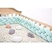 Poduszka miękka poduszka węzłowa Handmade Pleciony Wystrój poduszki Na sofa Sypialnia Playooom Tkactwo wielowarstwowe Pluszowe poduszki rzucające,3m,Blue