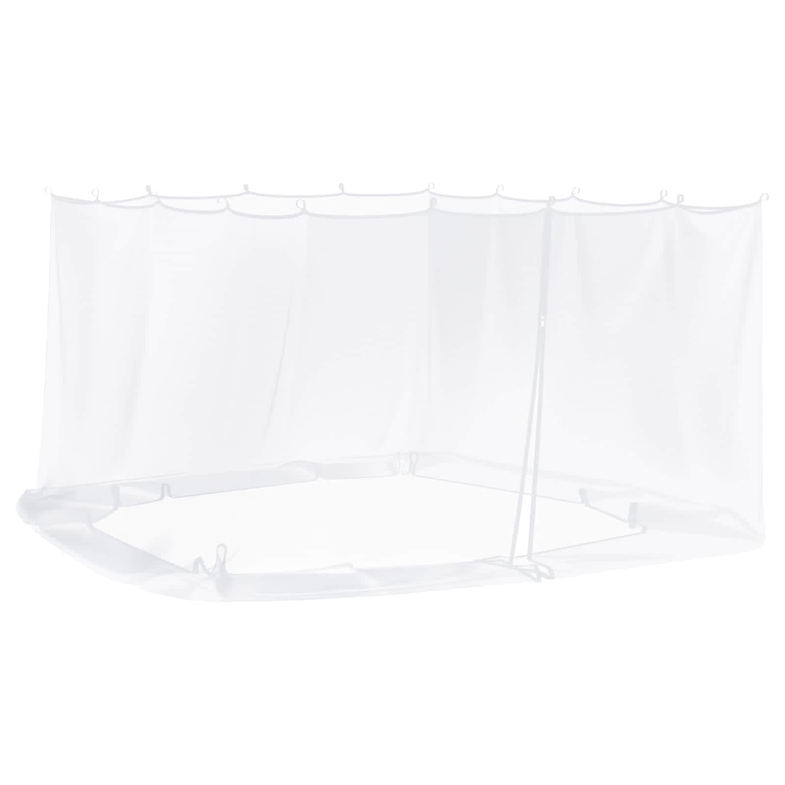 Zanzariera per gazebo, 4 x 3 m, in poliestere, protezione dagli insetti, colore bianco