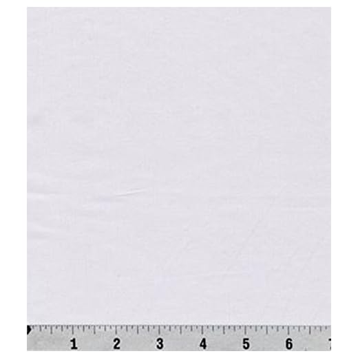 FabricLA 100% Cotton Sateen Fabric - Cotton Stretch Fabric by The Yard - Use to Make Kitchen Napkins, Curtains, Pillow & Table Covers - Cotton Fabric by The Yard - White, 5 Continuous Yards