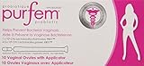 PurFem Probiotic WITH APPLICATOR 10 Vaginal Suppositories (Vaginal Capsules)