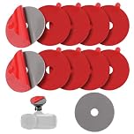 lasuroa 10pcs Heavy Duty Dash Cam Adhesive Pads, Round Double-Sided Adhesive Pads for Car Dashboard & Windshield High Adhesion Heat-Resistant Mounting Tape for Car Recorder Phone Holders