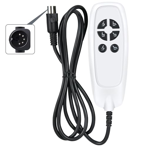 CLVIZCXOM Replacement Hand Controller Fit for Careco Hamilton Dual Motor Riser Recliner Chair Remote Controller