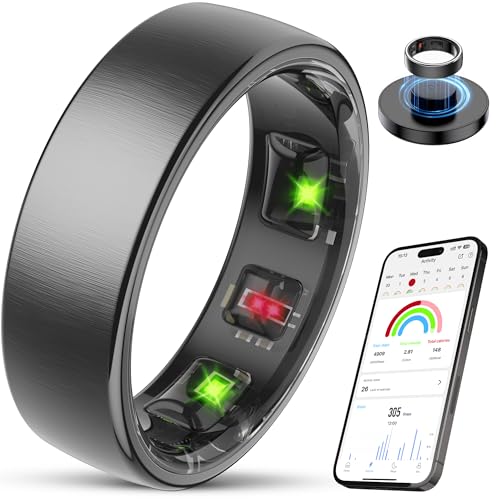 Smart-Health-Ring-Sleep-Health-Tracker-for-Women-Men-with-Heart-Rate-Blood-Oxygen-Sleep-Monitor-StepsCalories-5ATM-Waterproof-for-iPhoneAndroid-No-Subscription-FeeBlack-8