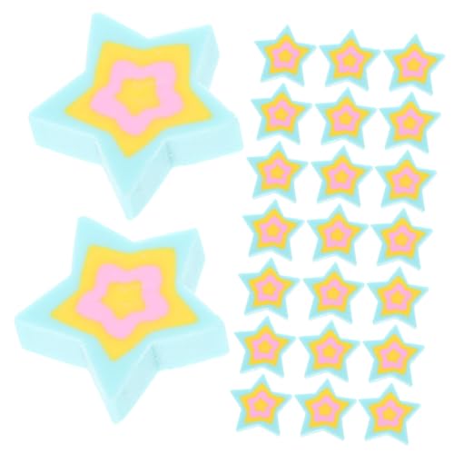 GRIRIW 50個学用品かわいい五角星消し 向けミニ消し 事務用品と家用に 筆