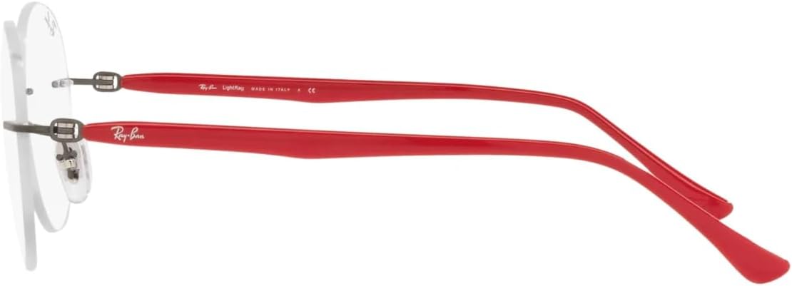 Ray-Ban Unisex Rx8768 Titanium Round Prescription Eyeglass Frames