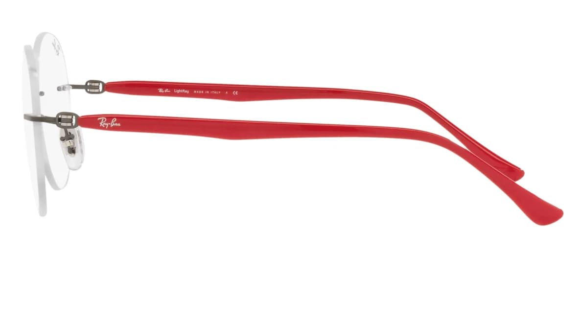 Ray-Ban Rx8768 tytanowe okrągłe oprawki do okularów korekcyjnych