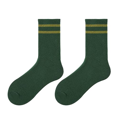 Women Men Cotton Crew Socks Breathable Anke Socks Stiped Dress Socks Casual High Ankle Socks for Business,Casual
