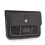 Lois - Carteras de Mujer Piel de Marca Lois - Monedero Mujer Piel Genuina - Cartera Mujer de Moda Vintage con protección RFID. Monedero Mujer Grande 314508, Negro